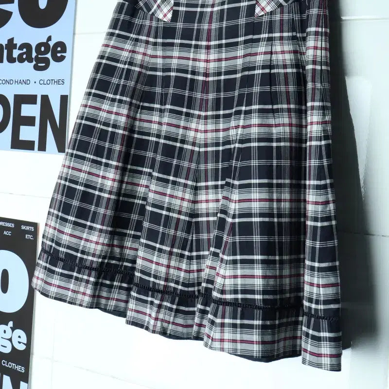 [BUNJANG] Hazzys Checkered H-Line Skirt / W(M) 헤지스 스커트 치마 체크 H라인-2487