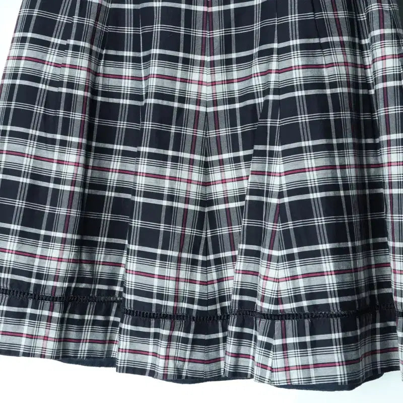 [BUNJANG] Hazzys Checkered H-Line Skirt / W(M) 헤지스 스커트 치마 체크 H라인-2487