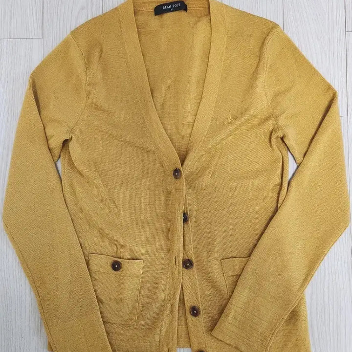 [BUNJANG] Beanpole Wool Cardigan (Size 90) - Mustard / 빈폴 모 가디건 사이즈 90  겨자색 상태좋아요