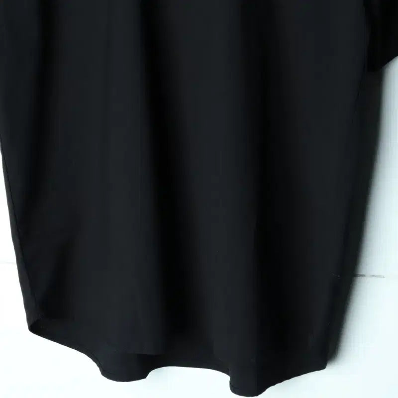 [BUNJANG] Drawfit Black Boxy Short Sleeve Polo Shirt / (L-2XL) 드로우핏 반팔 카라 티셔츠 블랙 박시 아메카지-17B89