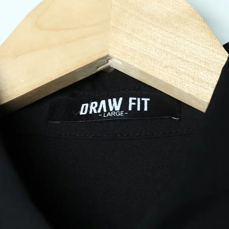 [BUNJANG] Drawfit Black Boxy Short Sleeve Polo Shirt / (L-2XL) 드로우핏 반팔 카라 티셔츠 블랙 박시 아메카지-17B89