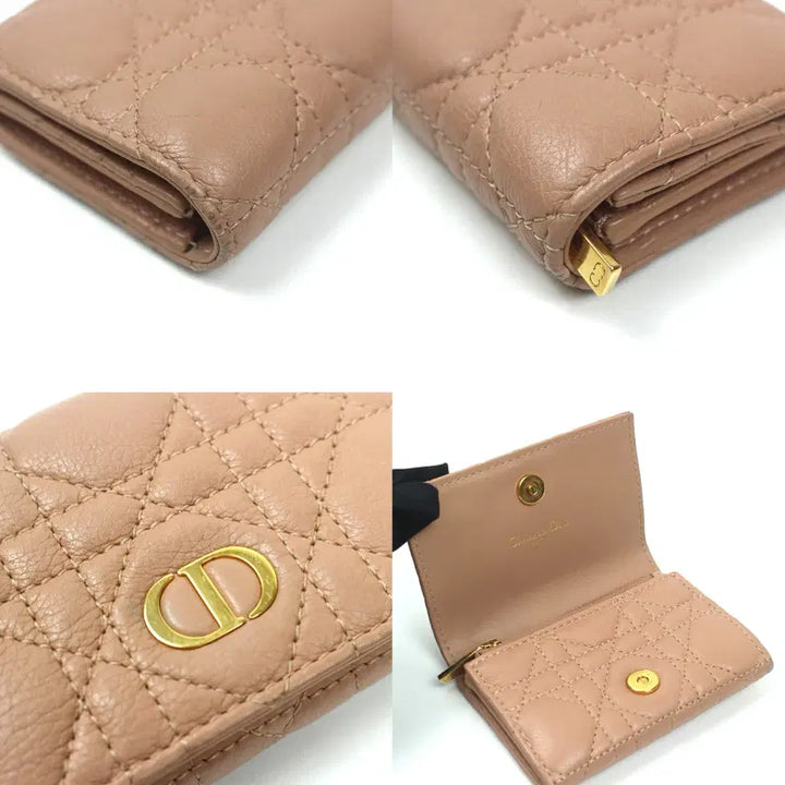 [BUNJANG] Dior Caro Glycine Card Wallet Rose des Vents / [중고명품다올] 디올 카로 글리신 카드지갑 로즈 드 방