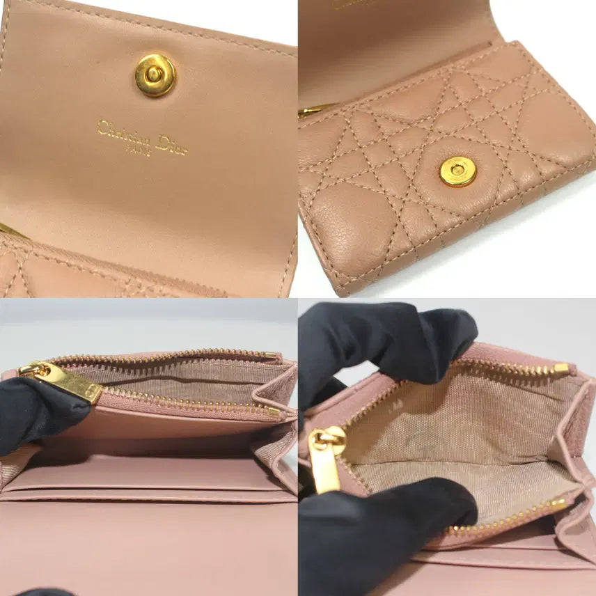 [BUNJANG] Dior Caro Glycine Card Wallet Rose des Vents / [중고명품다올] 디올 카로 글리신 카드지갑 로즈 드 방