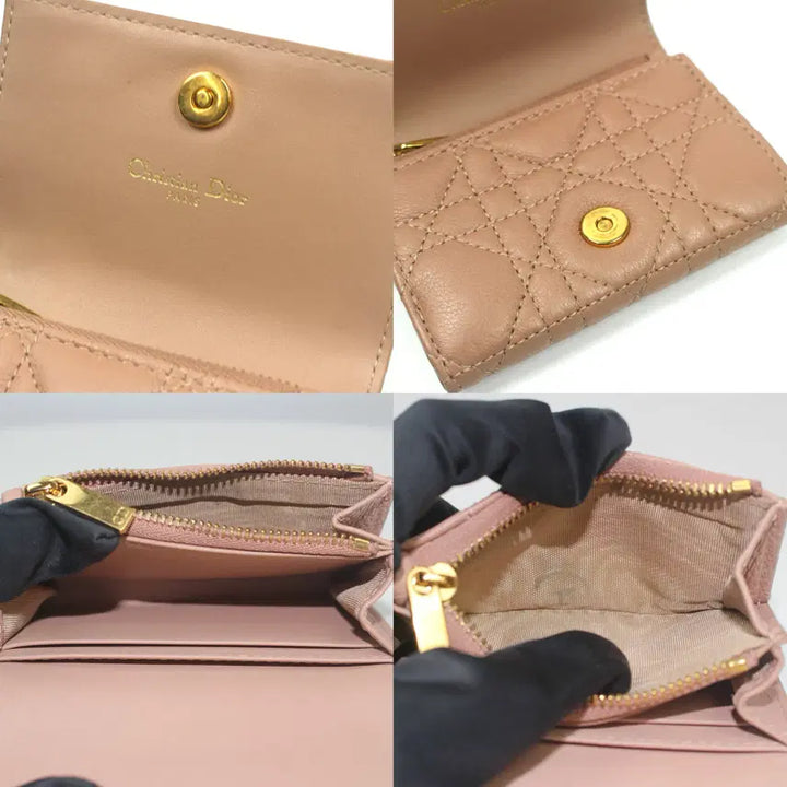 [BUNJANG] Dior Caro Glycine Card Wallet Rose des Vents / [중고명품다올] 디올 카로 글리신 카드지갑 로즈 드 방
