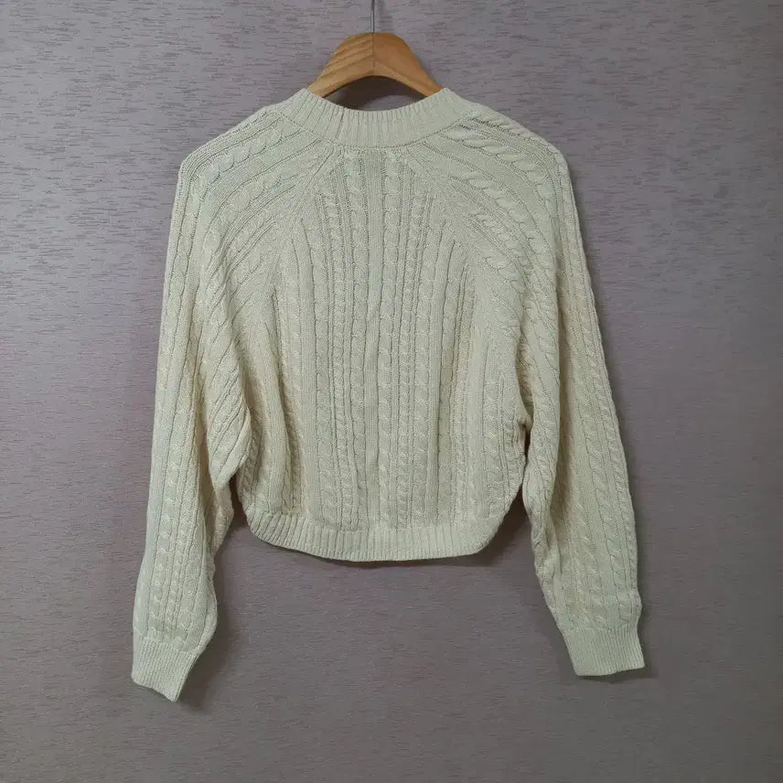 [BUNJANG] Lucky Brand Ivory Short Knit Cardigan / B3-23/럭키브랜드 2024년제품 아이보리 숏 니트가디건 여성