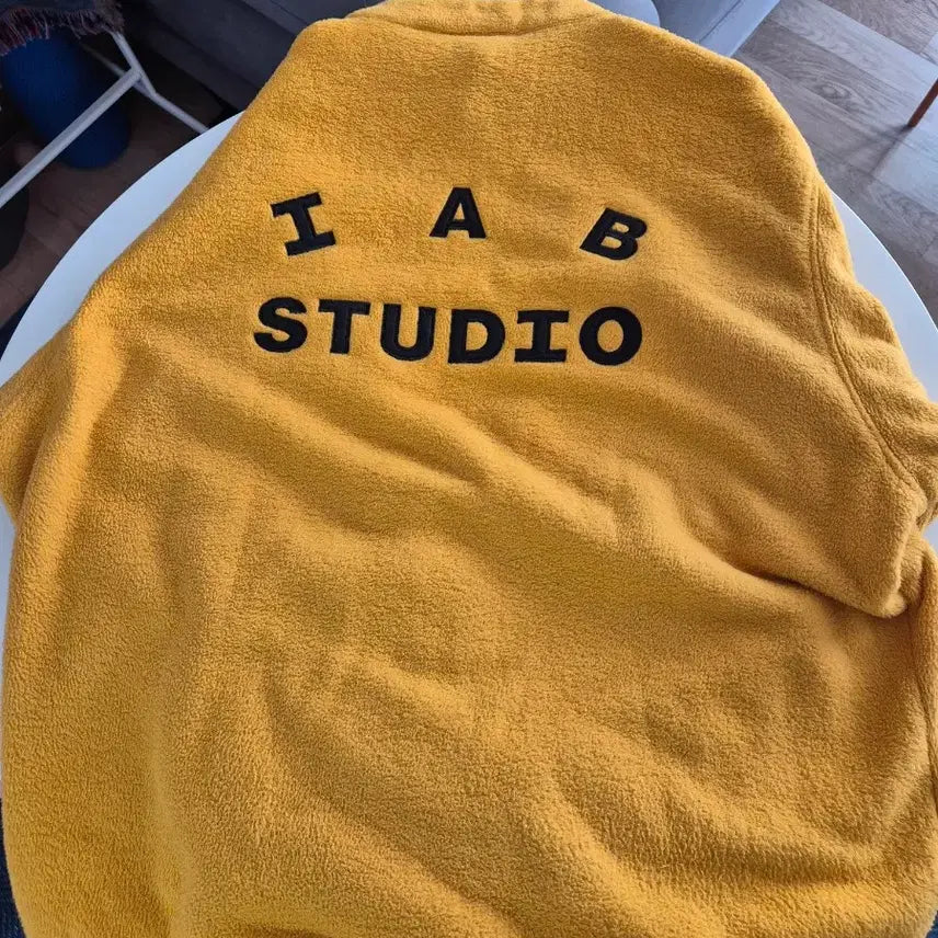 [BUNJANG] IAB Studio Yellow Fleece Half-Zip XL / IAB STUDIO 옐로우 플리스 하프집업 XL