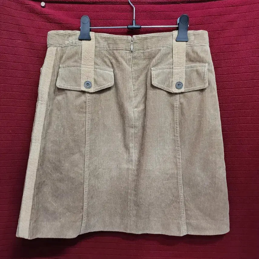 [BUNJANG] TIME Corduroy Mini Skirt Beige / [27]TIME 코듀로이 미니스커트 베이지
