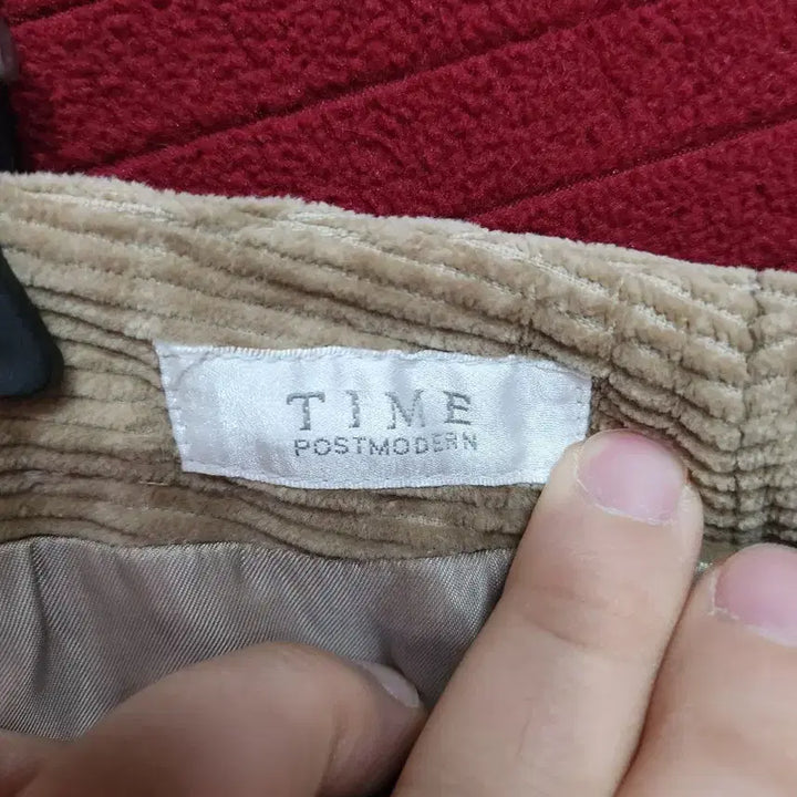 [BUNJANG] TIME Corduroy Mini Skirt Beige / [27]TIME 코듀로이 미니스커트 베이지