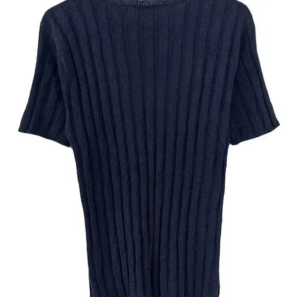[BUNJANG] IDANA Ribbed Round Neck Short Sleeve Knit Top / [M] IDANA 골지 라운드 반팔니트