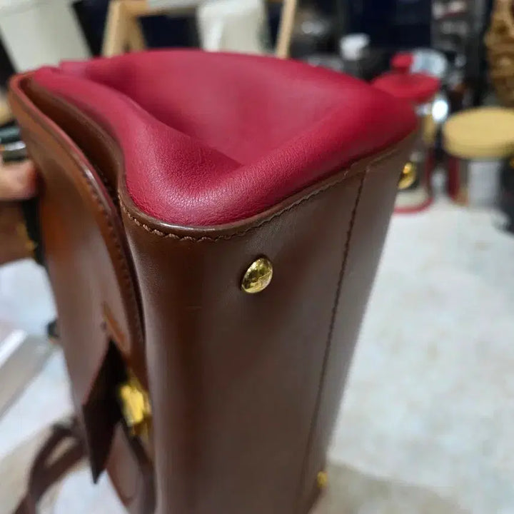 [BUNJANG] Fendi Silvana Tote Bag / Fendi(펜디) 브라운 레더 트리밍 실바나 토트백