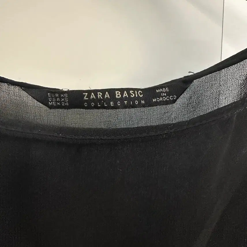 [BUNJANG] ZARA Sheer Chiffon Blouse XS / 자라 쉬폰 시스루 블라우스 사이즈 xs