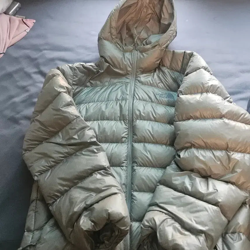 [BUNJANG] The North Face Martier Lightweight Padded Jacket - Light Khaki - L / 노스페이스 마티에르 경량패딩 라이트카키 L