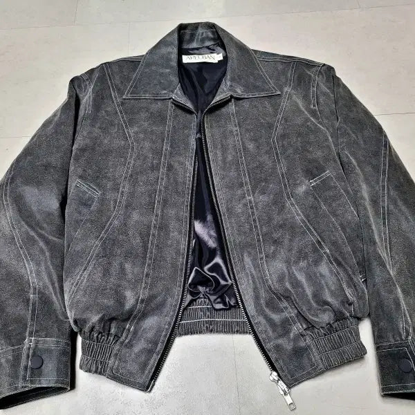 [BUNJANG] Arban Eco Suede Blouson Jacket / 아르반 피크먼트워싱 에코스웨이드 블루종자켓  폴1311