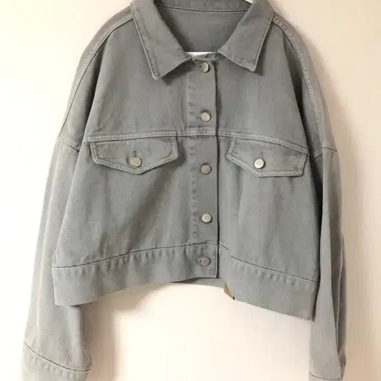 [BUNJANG] BLUE GIRL Denim Gray Jacket / [새상품] 봄  블랙 흑청 데님 청자켓