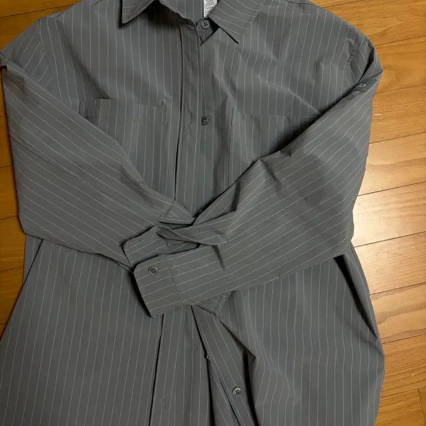 [BUNJANG] Allo Pinstripe Shirt / 알로 핀스트라이프 셔츠