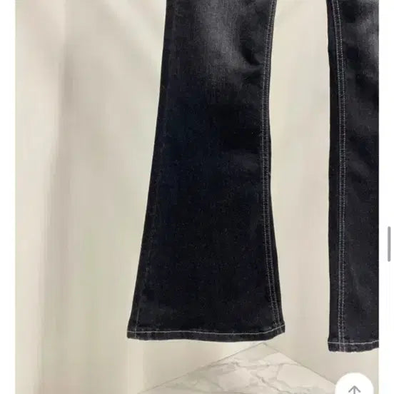[BUNJANG] Washing Spandex Bootcut Black Denim Pants / 하비가능. 워싱 스판 부츠컷 블랙 데님 바지 M~XL