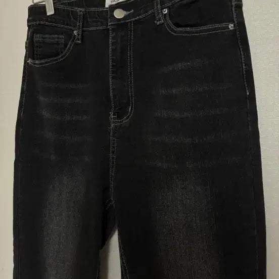 [BUNJANG] Washing Spandex Bootcut Black Denim Pants / 하비가능. 워싱 스판 부츠컷 블랙 데님 바지 M~XL