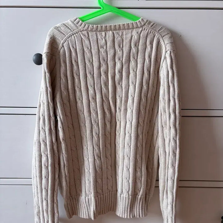 [BUNJANG] Polo Ralph Lauren Cable Knit Sweater / 폴로 랄프로렌 케이블 니트 아이보리 M