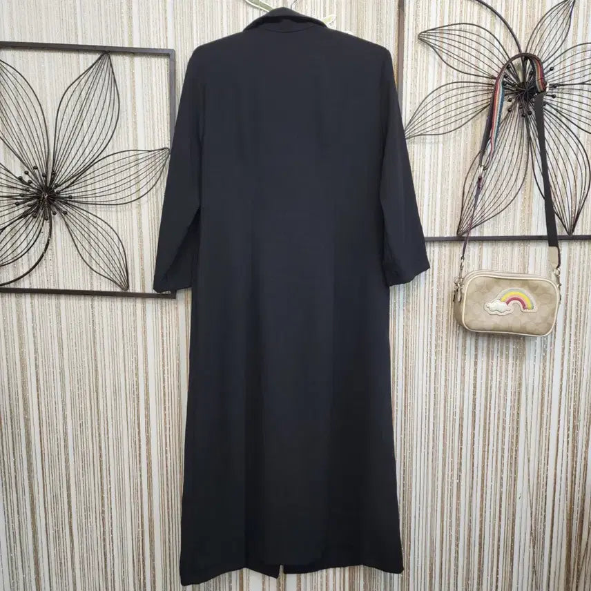 [SOLD OUT] 블랙 단추 포켓 7부소매 원피스/택배가능