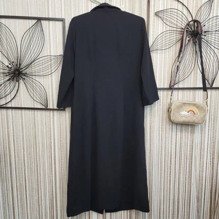 [SOLD OUT] 블랙 단추 포켓 7부소매 원피스/택배가능