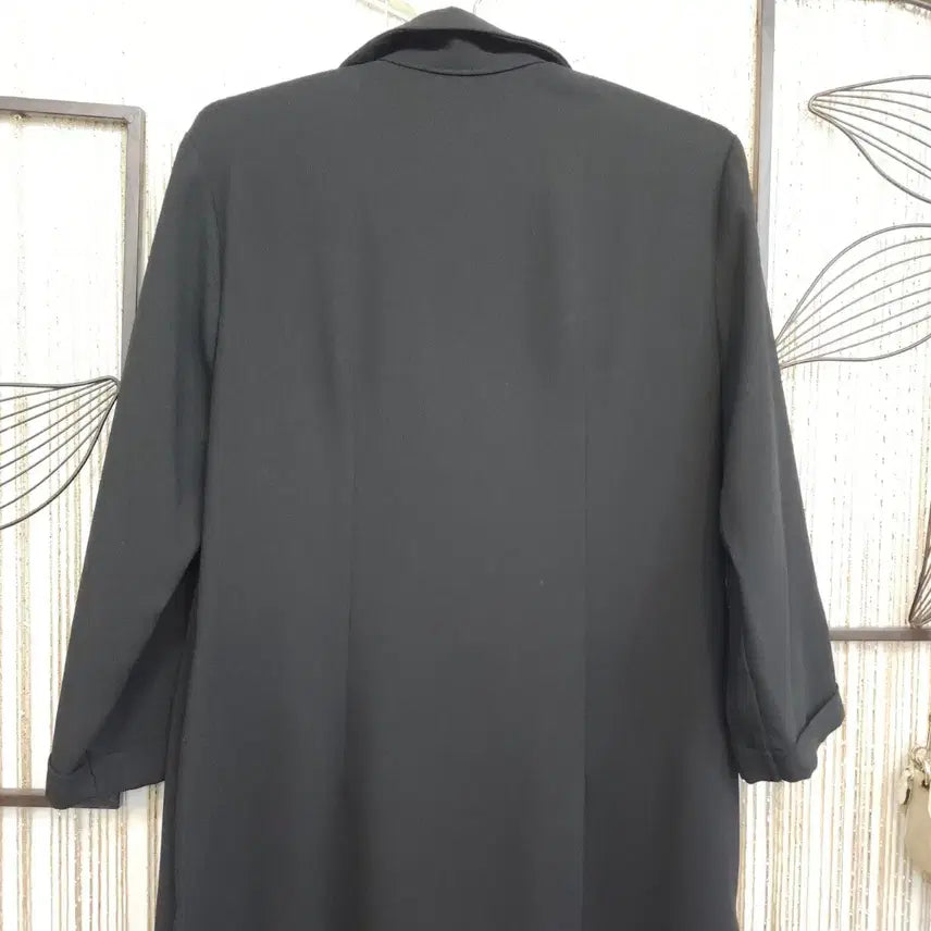 [SOLD OUT] 블랙 단추 포켓 7부소매 원피스/택배가능