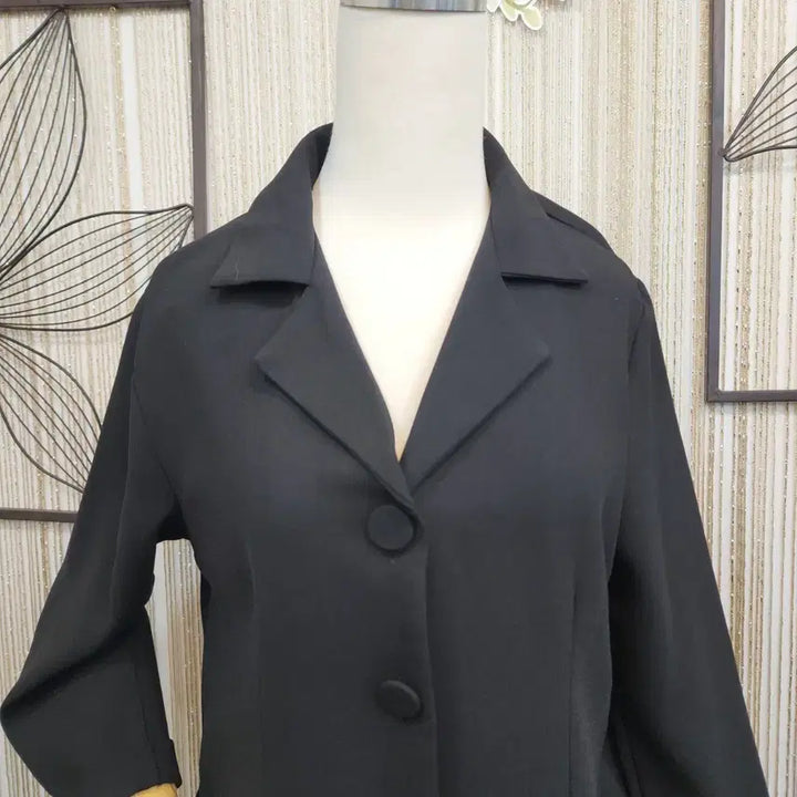 [SOLD OUT] 블랙 단추 포켓 7부소매 원피스/택배가능