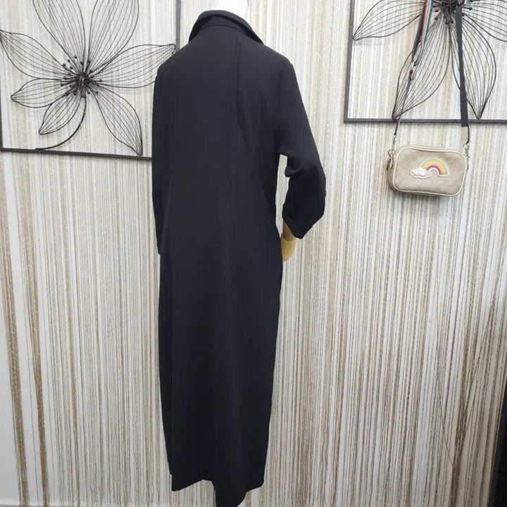 [SOLD OUT] 블랙 단추 포켓 7부소매 원피스/택배가능