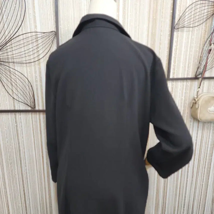 [SOLD OUT] 블랙 단추 포켓 7부소매 원피스/택배가능
