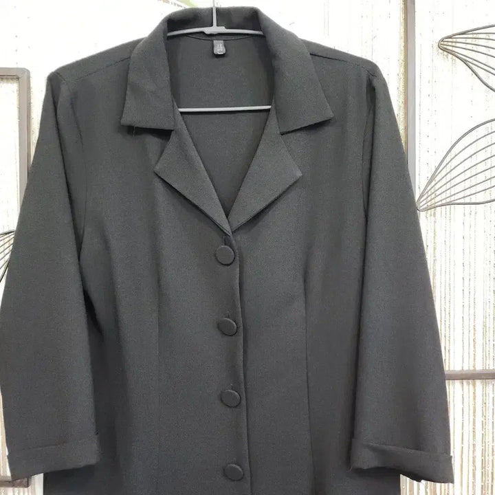 [SOLD OUT] 블랙 단추 포켓 7부소매 원피스/택배가능