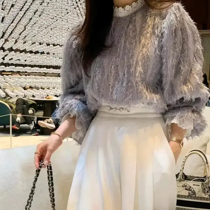 [BUNJANG] Vicinie Snow Blouse / 바이씨니 스노우 블라우스