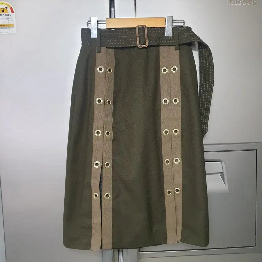 [BUNJANG] Sacai Belted Wool Skirt / 사카이 멋스런 벨티드 스커트