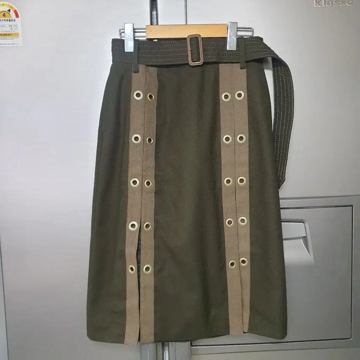 [BUNJANG] Sacai Belted Wool Skirt / 사카이 멋스런 벨티드 스커트