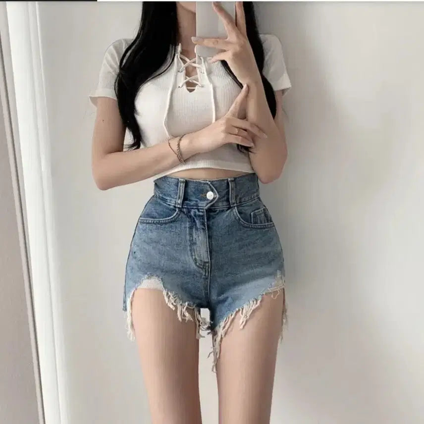 [BUNJANG] Unbranded Denim Shorts / 청반바지