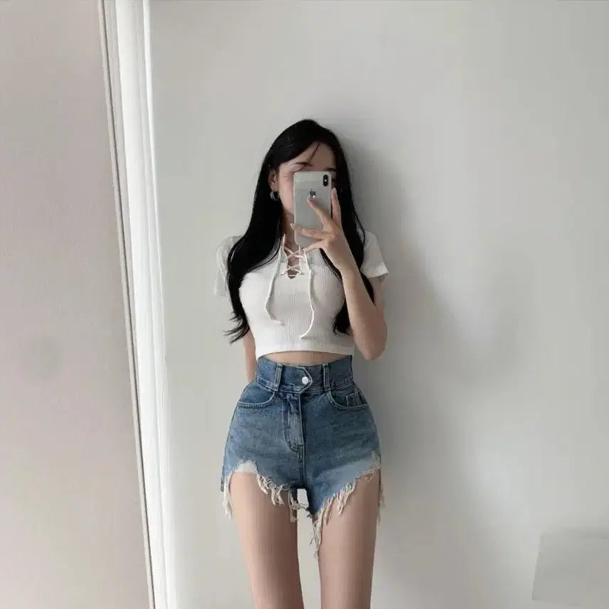[BUNJANG] Unbranded Denim Shorts / 청반바지