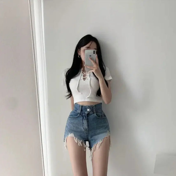 [BUNJANG] Unbranded Denim Shorts / 청반바지