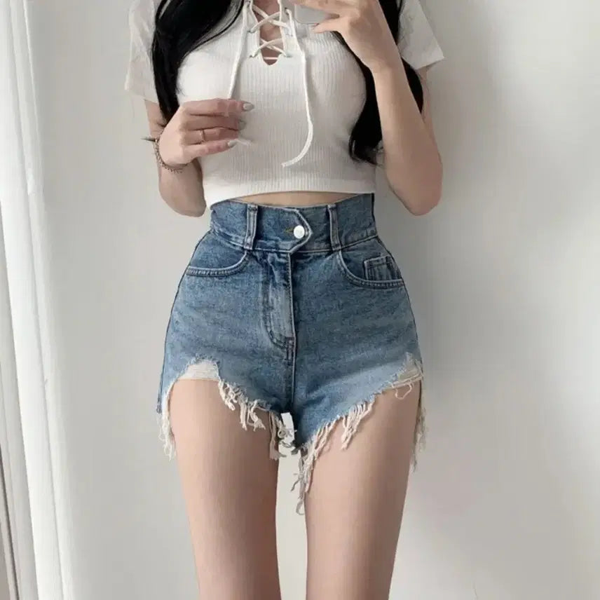 [BUNJANG] Unbranded Denim Shorts / 청반바지