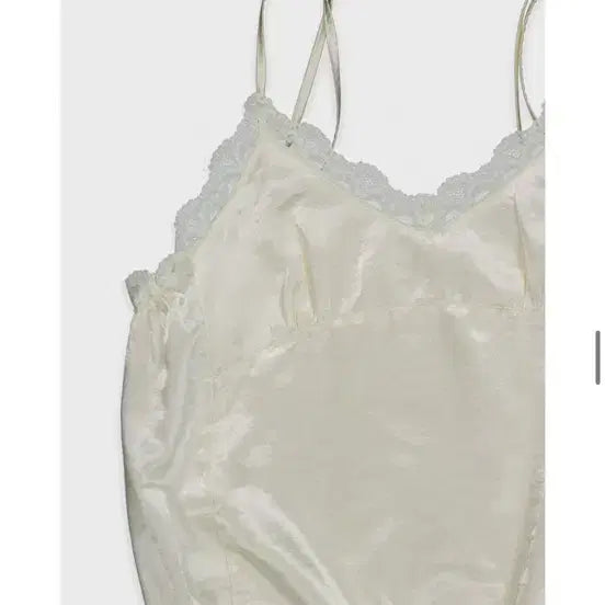 [BUNJANG] Hocus Pocus Cream Lace Slip Bustier / 호쿠스포쿠스 크림 레이스 슬립 뷔스티에