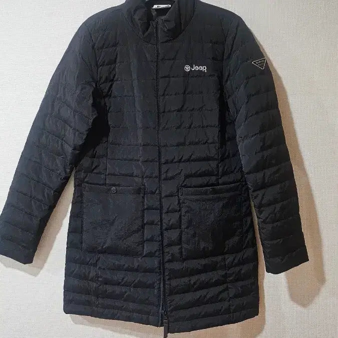 [BUNJANG] Jeep Black Quilted Padded Coat / Jeep 지프 블랙 퀼팅 패딩 코트