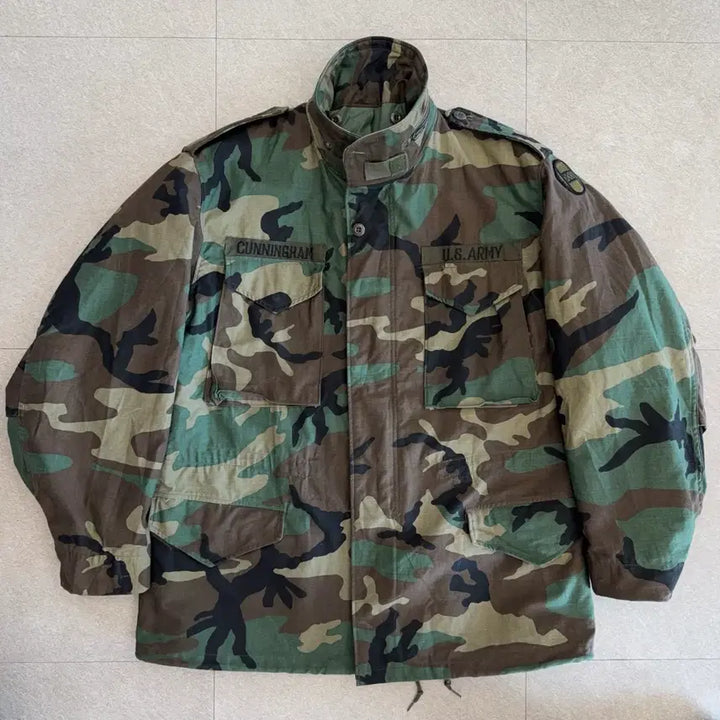 [BUNJANG] US Army M65 Woodland Field Jacket / 90s US Army M65 우드랜드 필드 자켓105-110
