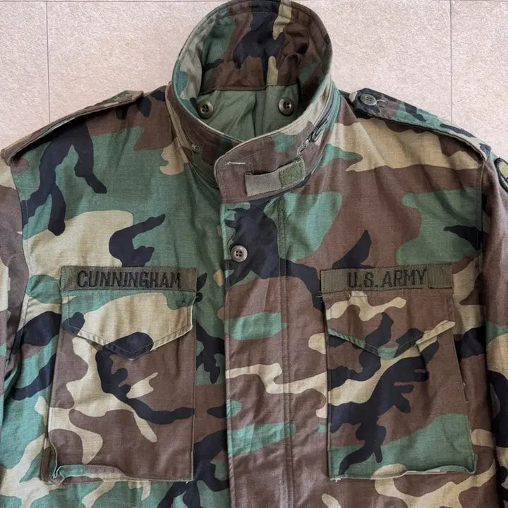 [BUNJANG] US Army M65 Woodland Field Jacket / 90s US Army M65 우드랜드 필드 자켓105-110