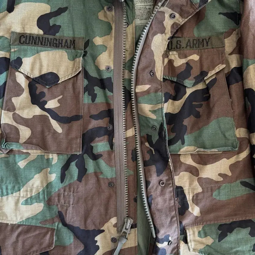 [BUNJANG] US Army M65 Woodland Field Jacket / 90s US Army M65 우드랜드 필드 자켓105-110