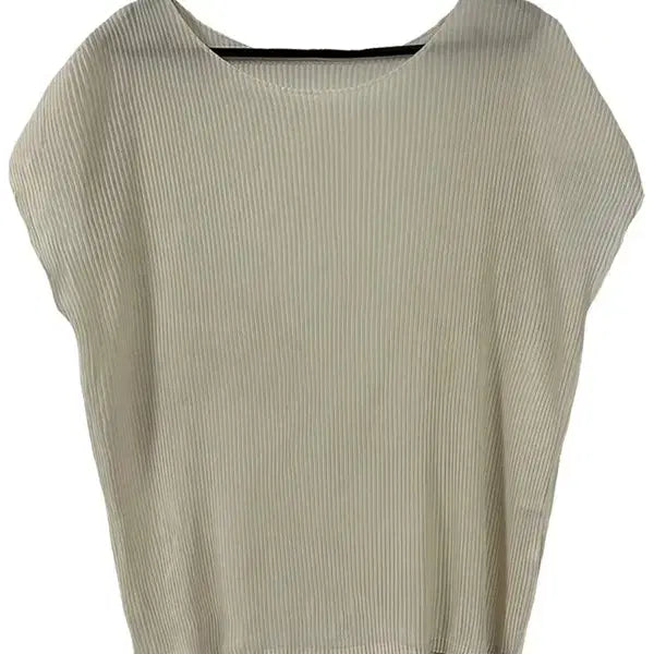 [BUNJANG] F Pleats Press Round Blouse / [F] JPN 플리츠 프레스 라운드 블라우스