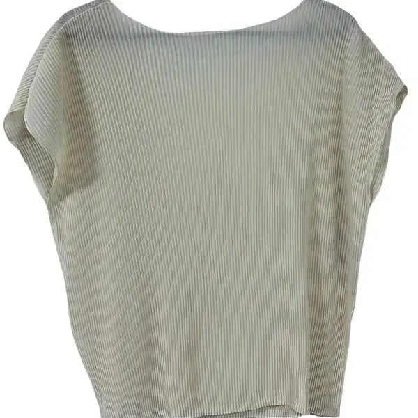 [BUNJANG] F Pleats Press Round Blouse / [F] JPN 플리츠 프레스 라운드 블라우스