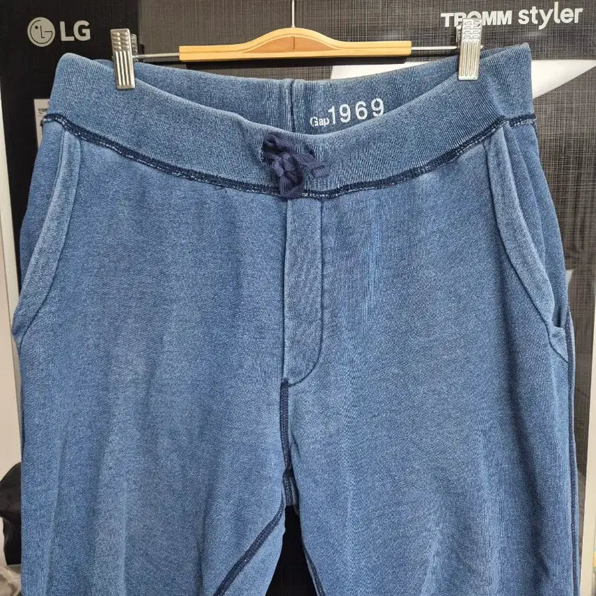 [BUNJANG] GAP Denim Sweat Pants / 갭 GAP 남성 데님 스웨트 팬츠 M(32~36)