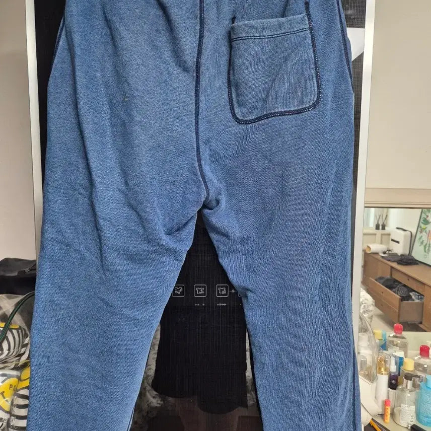 [BUNJANG] GAP Denim Sweat Pants / 갭 GAP 남성 데님 스웨트 팬츠 M(32~36)