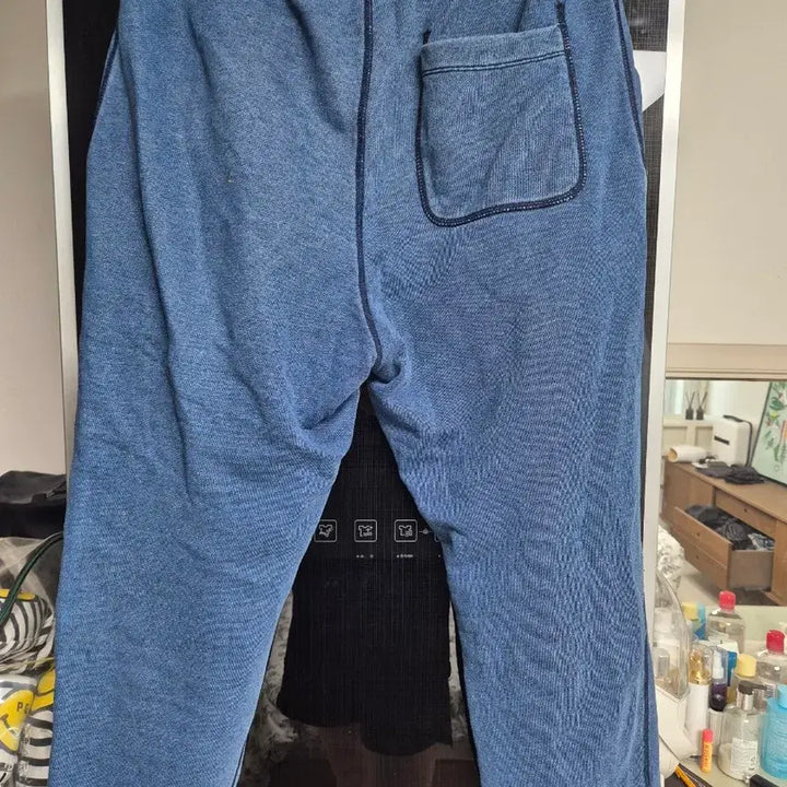 [BUNJANG] GAP Denim Sweat Pants / 갭 GAP 남성 데님 스웨트 팬츠 M(32~36)