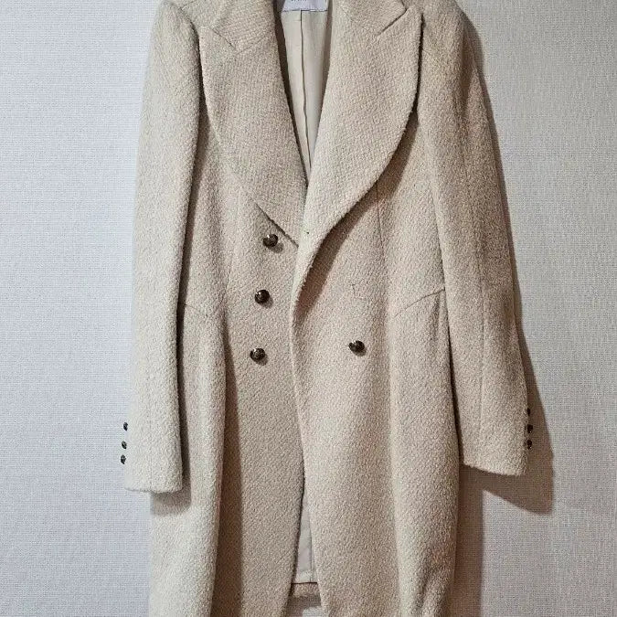 [BUNJANG] Kennels Lady Ivory Wool Coat / 케넬스레이디 아이보리 모직 코트