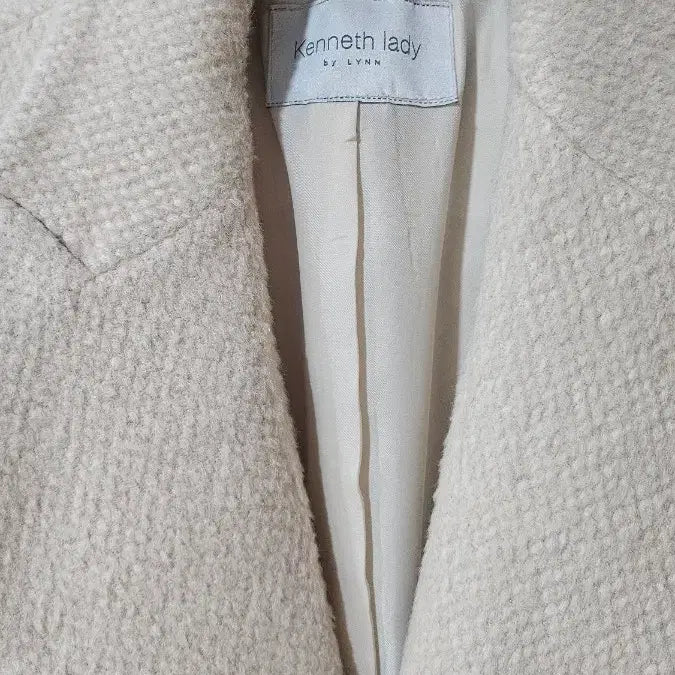 [BUNJANG] Kennels Lady Ivory Wool Coat / 케넬스레이디 아이보리 모직 코트