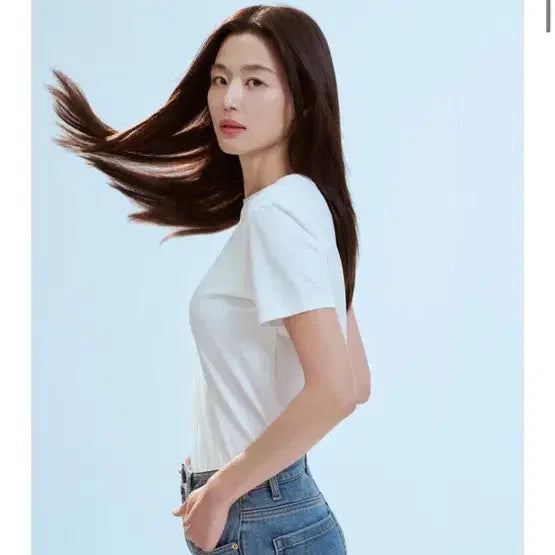 [BUNJANG] Top Ten Semi-Wide Denim Marine Blue Jeans / 탑텐 세미와이드 데님 마린블루 27 MSG5DP2906MBL