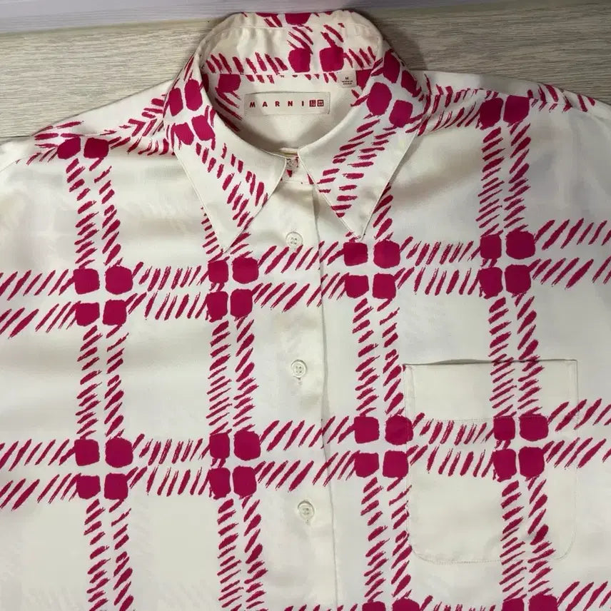 [BUNJANG] Uniqlo x Marni Shirt Beige/Pink M / 유니클로 x 마르니 셔츠 베이지/핑크 M